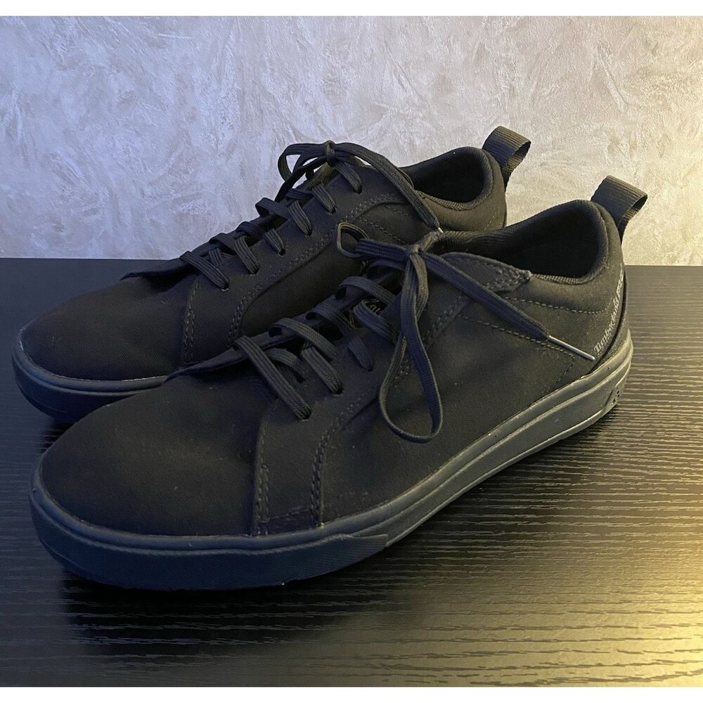 Timberland PRO Burbank black canvas sneaker soft toe mens 7.5W womens 9W